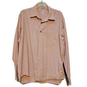 J.Crew Men's casual button down shirt - coral/tan - Size Large